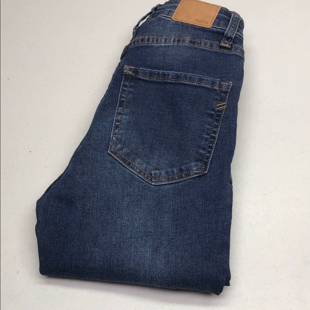 AEROPOSTALE SUPER HIGH-RISE JEGGING JEANS 00/23x28 😊